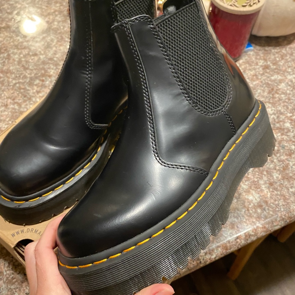 Dr. Martens “Chelsea” boots.